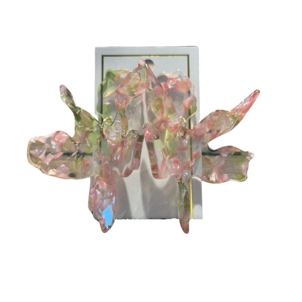 NWT - Flora Acrylic Earrings in Cherry Blossom